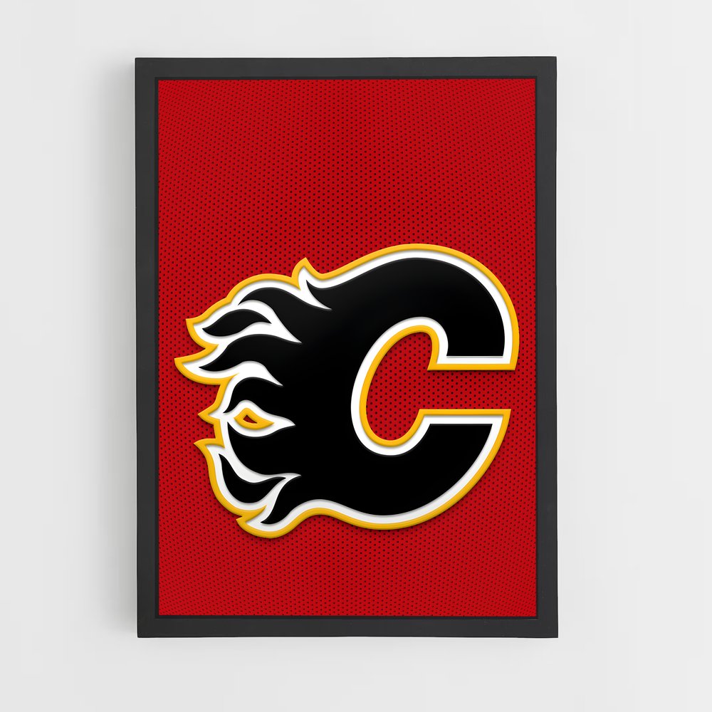 Poster Calgary flames NHL – affiche Hockey sur glace (vue 2)
